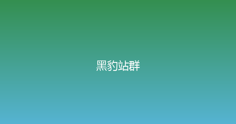 黑豹站群 封面图